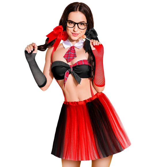 8281 4 Pcs Halloween Clown Costume Set For Teens Adults Include - Picture 4 of 7